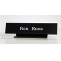 Contour Desk Name Plate in Black Holder